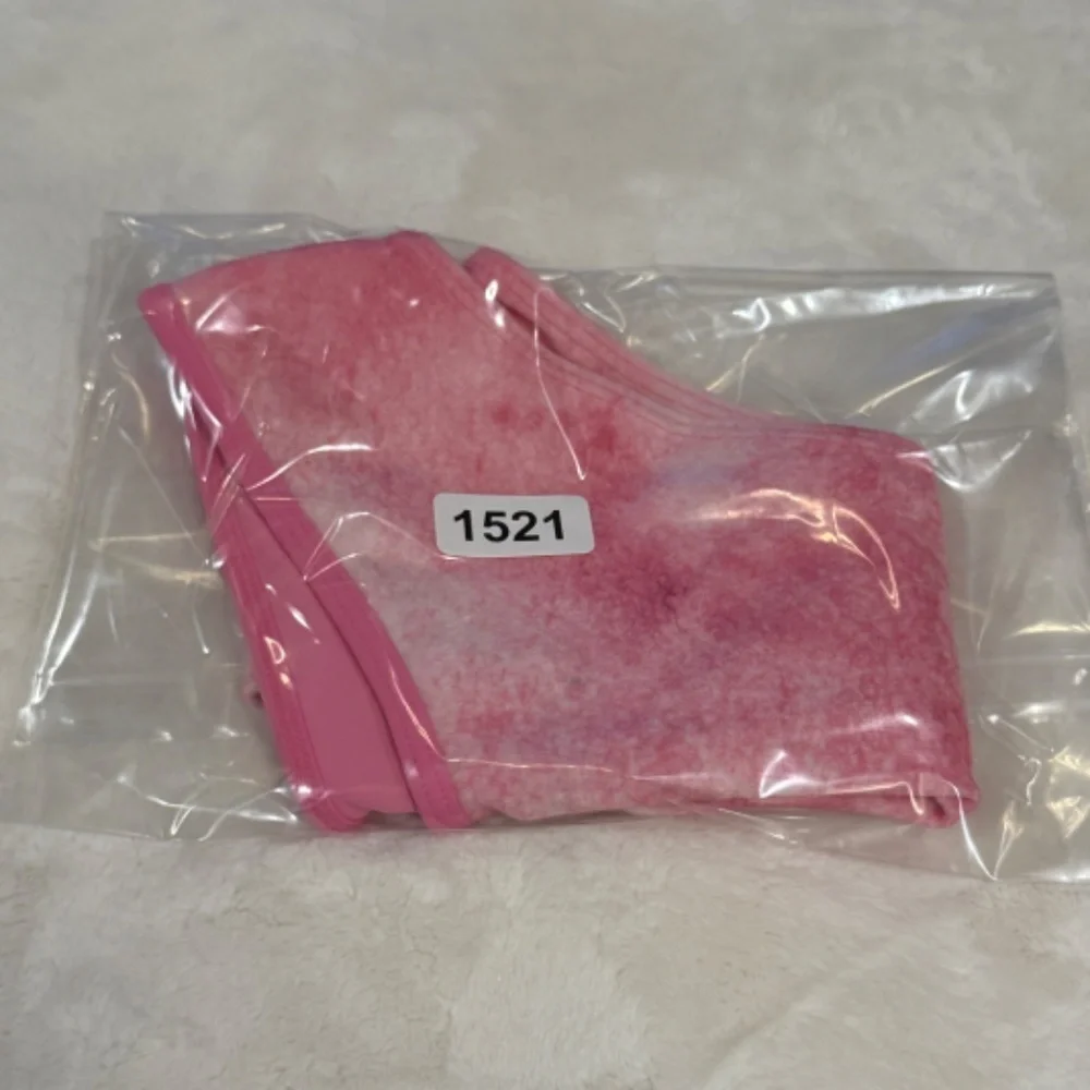 New! Frankie’s Bikinis Pink Anne Terry Full Coverage Bikini Bottom 31521